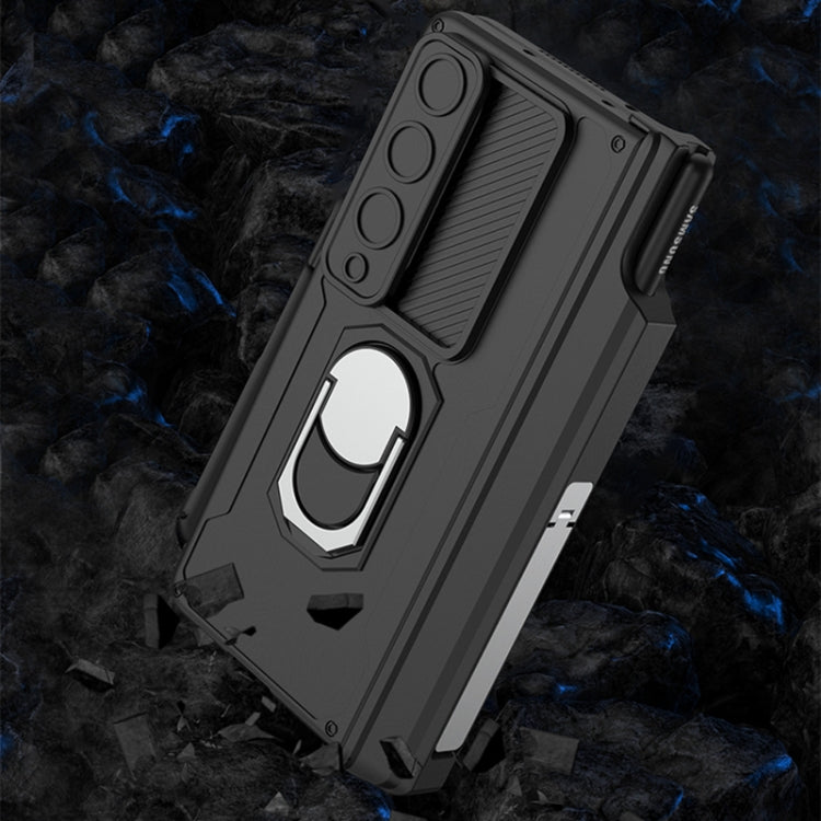 For Samsung Galaxy Z Fold4 GKK Integrated Magnetic Folding Phone Case with Pen Case(Champagne Gold) - Galaxy Z Fold4 5G Cases by GKK | Online Shopping South Africa | PMC TechLife | Buy Now Pay Later Mobicred