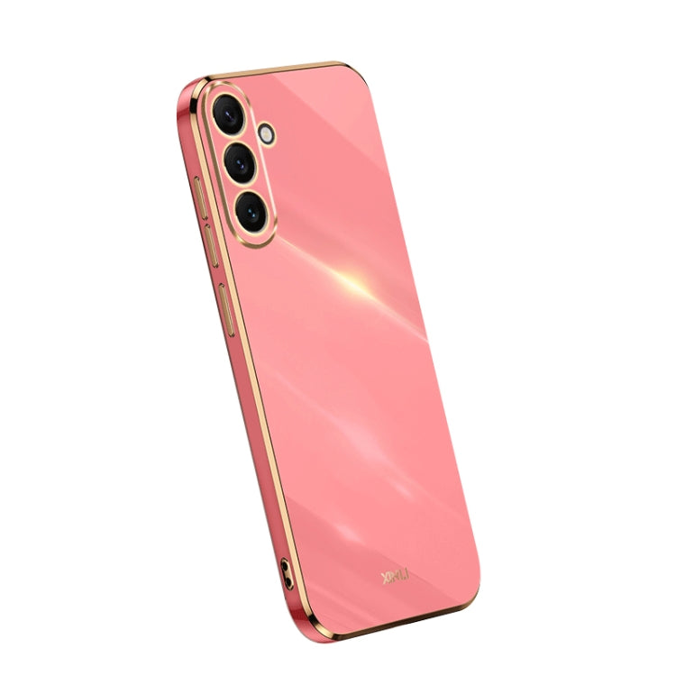 For Samsung Galaxy A54 5G XINLI Straight Edge 6D Electroplate TPU Phone Case(Hawthorn Red) - free shipping - PMC TechLife - Order now!
