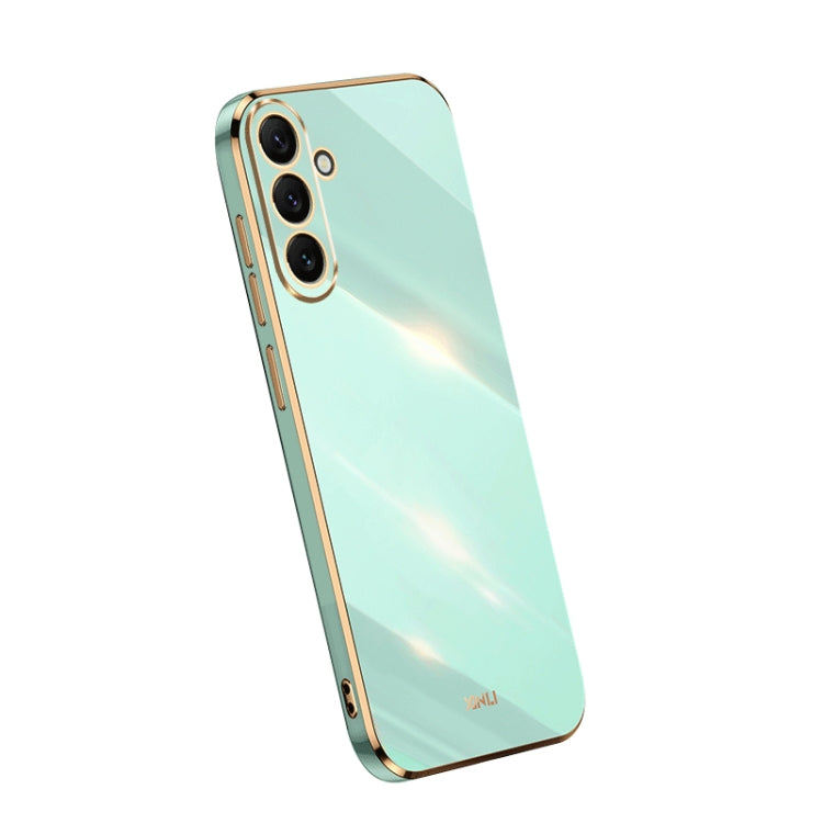 For Samsung Galaxy A54 5G XINLI Straight Edge 6D Electroplate TPU Phone Case(Mint Green) - free shipping - PMC TechLife - Order now!