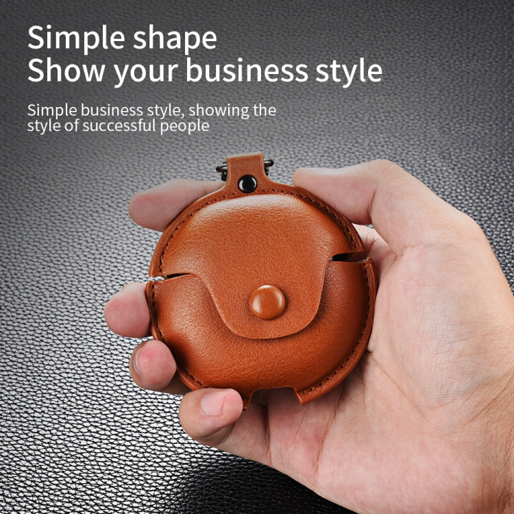 For Huawei FreeBuds 4 / 4E Business Leather Earphone Protective Case with Hook(Red) - free shipping - PMC TechLife - Order now!