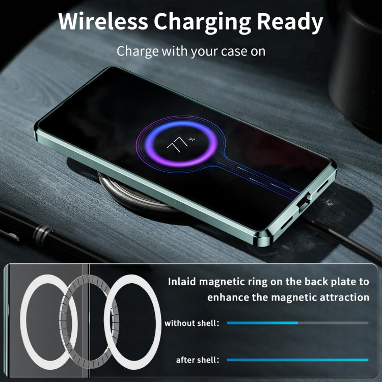 For Samsung Galaxy S23 Ultra 5G MagSafe Magnetic Frosted Metal Phone Case(Green) - Galaxy S23 Ultra 5G Cases by PMC TechLife | Online Shopping South Africa | PMC TechLife | Buy Now Pay Later Mobicred