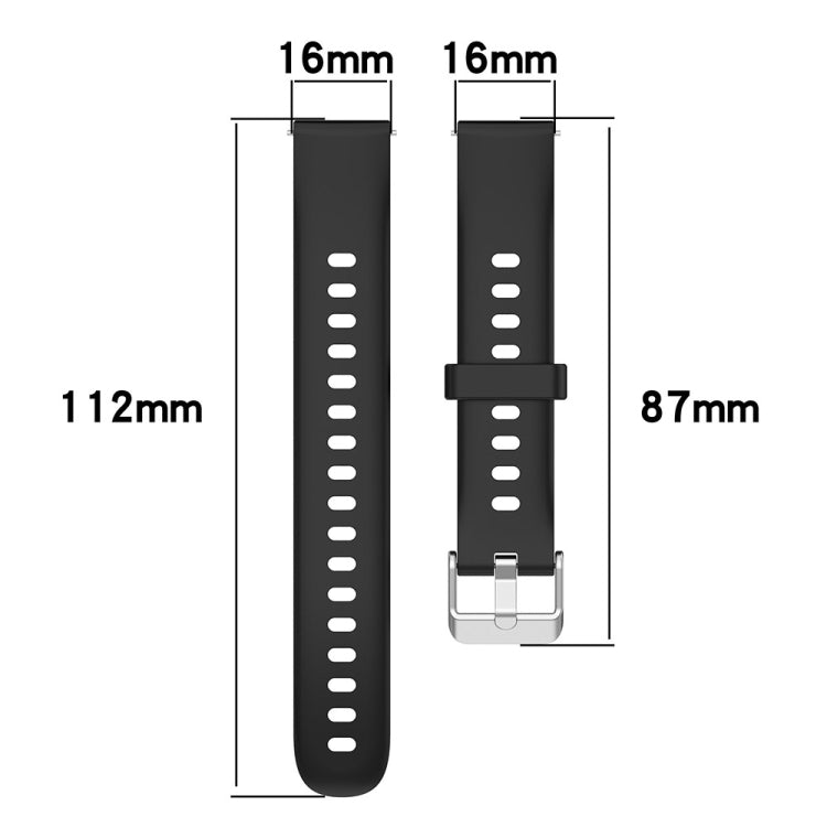 For Keep Band B5 / B4 / B4 Lite 16mm Glossy Surface Silicone Watch Band(Dark Grey) - Watch Bands by PMC TechLife | Online Shopping South Africa | PMC TechLife | Buy Now Pay Later Mobicred