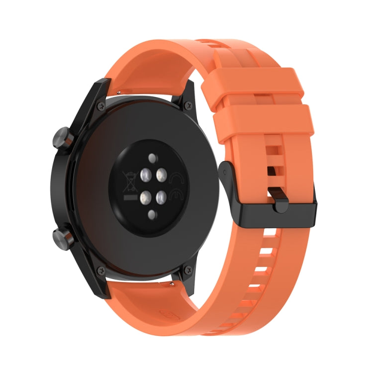 For Huawei Watch Buds 22mm Silicone Black Buckle Watch Band(Vitality Orange) - free shipping - PMC TechLife - Order now!
