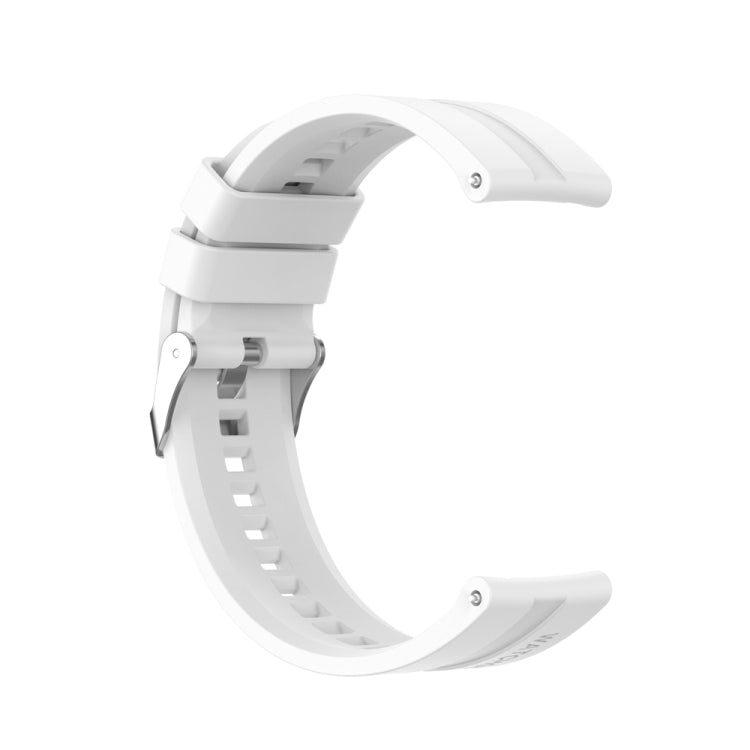 For Huawei Watch Buds / Watch 3 Pro New 22mm Silicone Silver Buckle Watch Band(White) - free shipping - PMC TechLife - Order now!