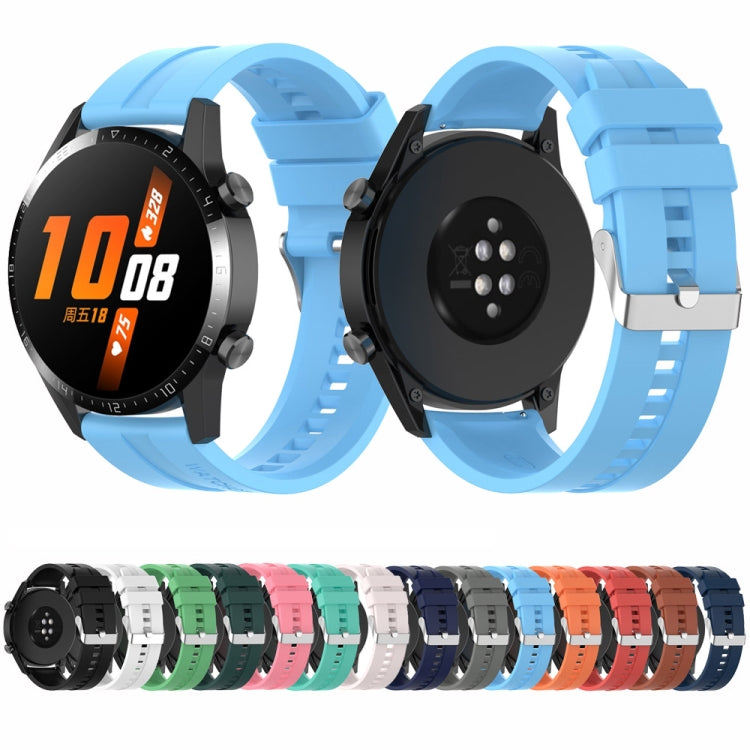 For Huawei Watch Buds / Watch 3 Pro New 22mm Silicone Silver Buckle Watch Band(White) - free shipping - PMC TechLife - Order now!