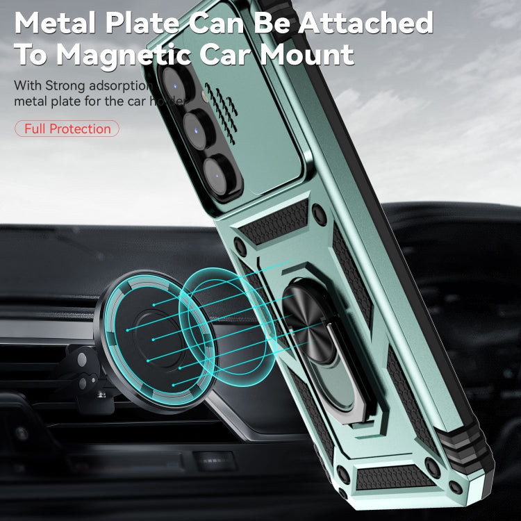 For Samsung Galaxy A54 5G Sliding Camshield Holder Phone Case(Dark Green) - free shipping - PMC TechLife - Order now!