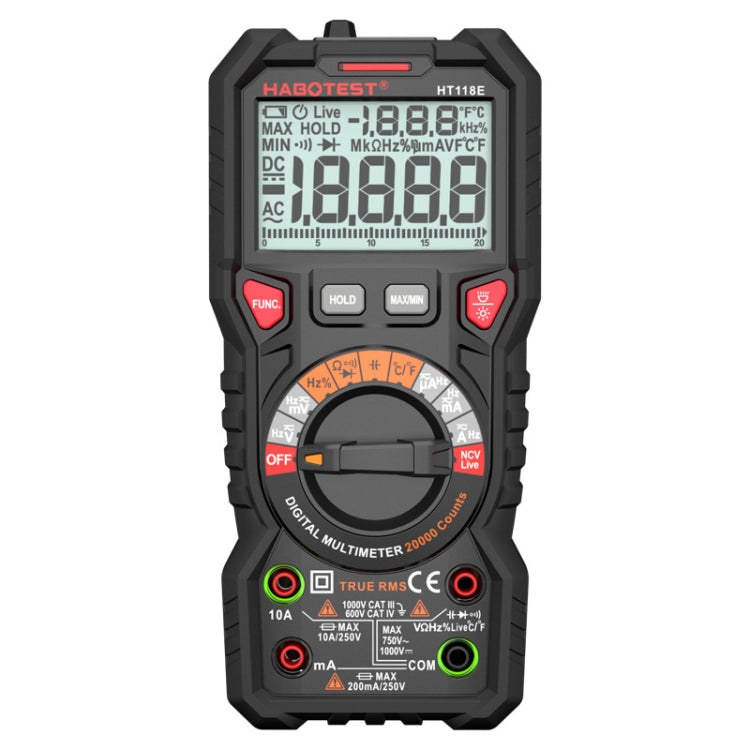 HABOTEST HT118E Handheld High-precision Full Gear Fire Prevention Digital Multimeter - free shipping - PMC TechLife - Order now!