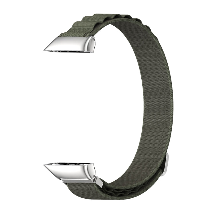 For Huawei Band 6 / Honor Band 6 / 7 MIJOBS Nylon Breathable Watch Band(Army Green Silver) - free shipping - PMC TechLife - Order now!