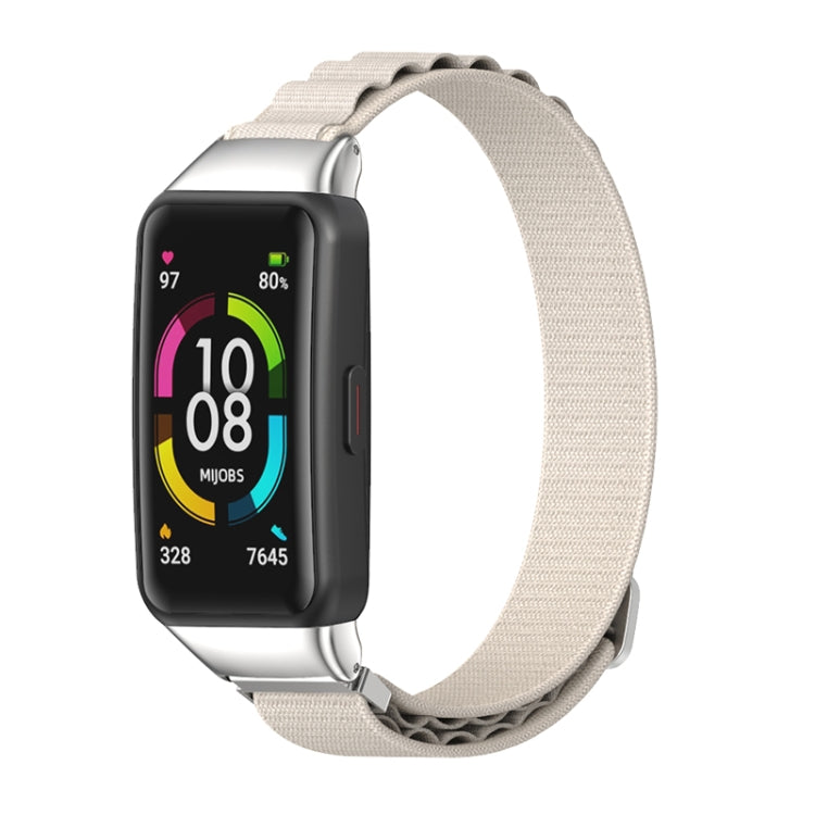 For Huawei Band 7 / 7 NFC MIJOBS Nylon Breathable Watch Band(Grey Silver) - free shipping - PMC TechLife - Order now!