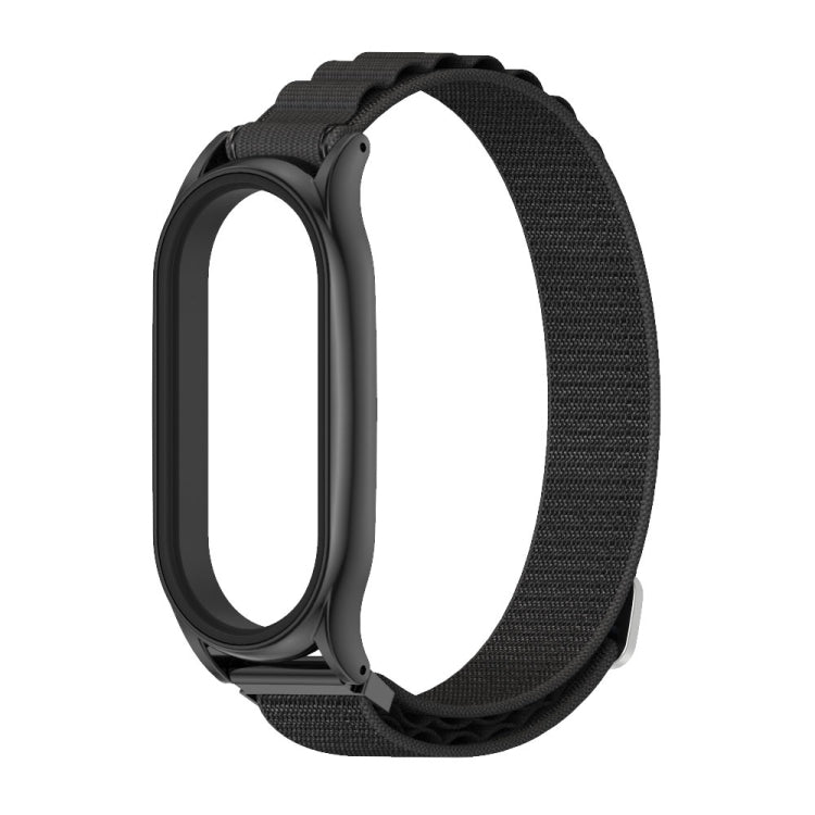 For Xiaomi Mi Band 7 / 7 NFC MIJOBS PLUS Nylon Breathable Watch Band(Black) - Watch Bands by MIJOBS | Online Shopping South Africa | PMC TechLife | Buy Now Pay Later Mobicred