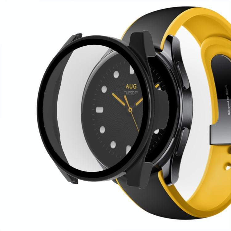 For Xiaomi Watch S2 42mm PC + 9H Tempered Glass Integrated Protective Watch Case(Black) - free shipping - PMC TechLife - Order now!