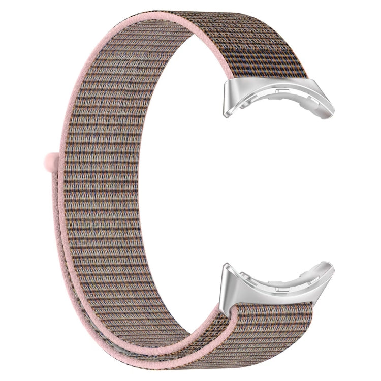 For Google Pixel Watch Metal Head Nylon Loop Watch Band(Grey White) - free shipping - PMC TechLife - Order now!