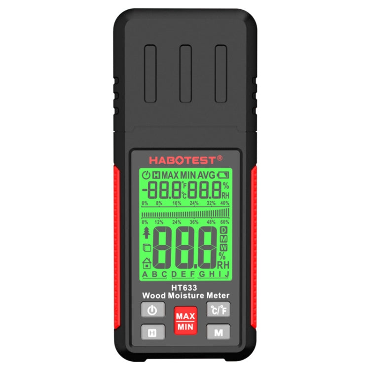 HABOTEST HT633 Portable Multifunctional Digital Display Wood Moisture Detector - PH & Moisture Meter by HABOTEST | Online Shopping South Africa | PMC TechLife | Buy Now Pay Later Mobicred