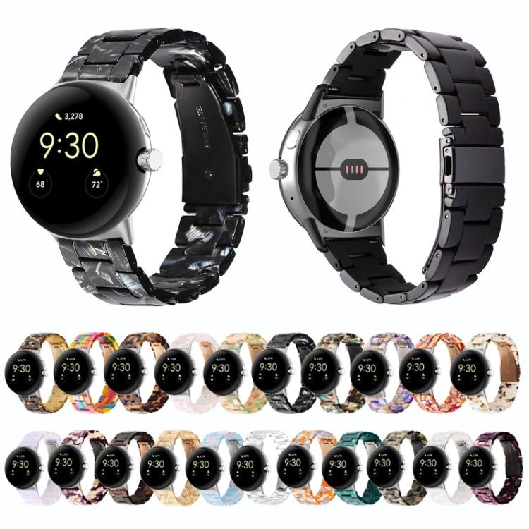 For Google Pixel Watch Three-beads Resin Watch Band(Hawksbill) - free shipping - PMC TechLife - Order now!