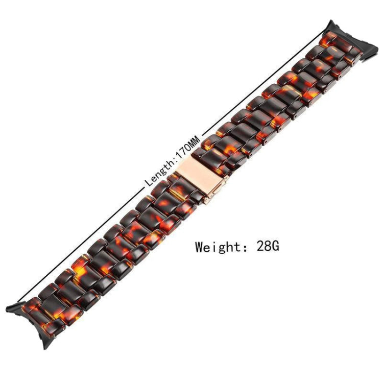 For Google Pixel Watch Three-beads Resin Watch Band(Hawksbill) - free shipping - PMC TechLife - Order now!