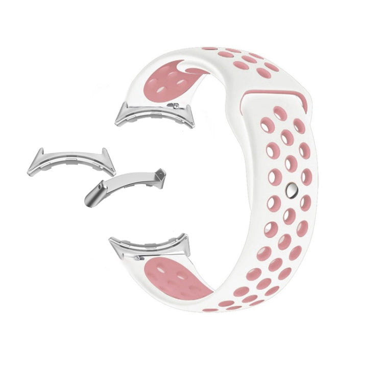 For Google Pixel Watch Two-color Reverse Buckle Silicone Watch Band(Black Pink) - free shipping - PMC TechLife - Order now!