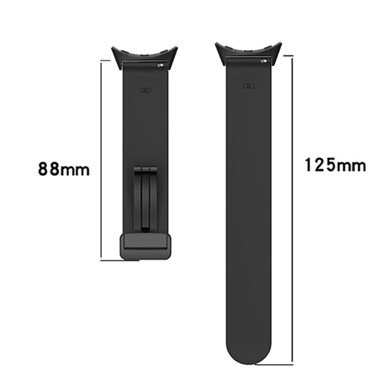 For Google Pixel Watch Solid-color Folding Buckle Silicone Watch Band(Silver Wine Red) - free shipping - PMC TechLife - Order now!