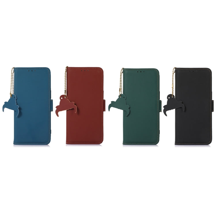 For Xiaomi 13 Pro Genuine Leather Magnetic RFID Leather Phone Case(Green) - 13 Pro Cases by PMC TechLife | Online Shopping South Africa | PMC TechLife