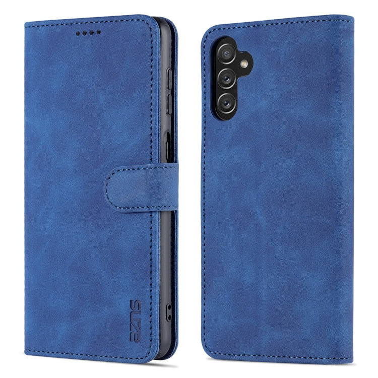 For Samsung Galaxy A14 5G AZNS Skin Feel Calf Texture Flip Leather Phone Case(Blue) - free shipping - PMC TechLife - Order now!
