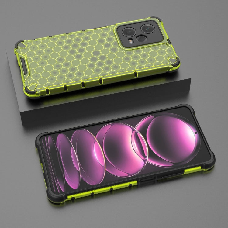 For Xiaomi Poco X5 Pro Shockproof Honeycomb PC + TPU Phone Case(Green) - free shipping - PMC TechLife - Order now!