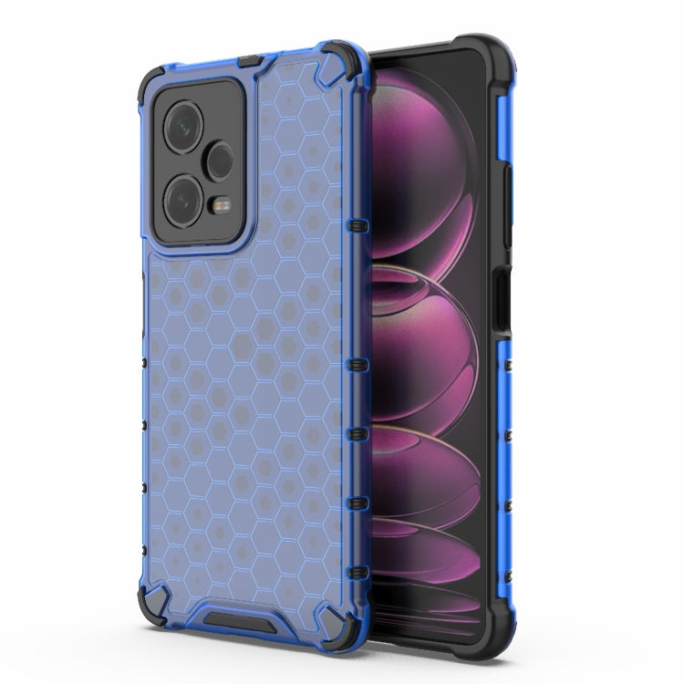 For Xiaomi Poco X5 Pro Shockproof Honeycomb PC + TPU Phone Case(Blue) - free shipping - PMC TechLife - Order now!
