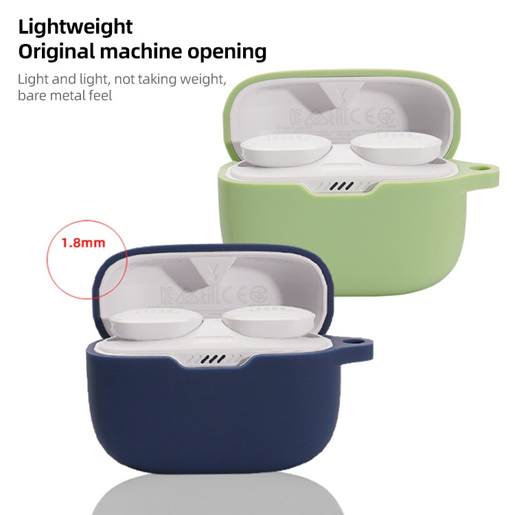 For JBL T230NC TWS Wireless Earphone Silicone Protective Case(Dark Green) - JBL Earphone Case by PMC TechLife | Online Shopping South Africa | PMC TechLife