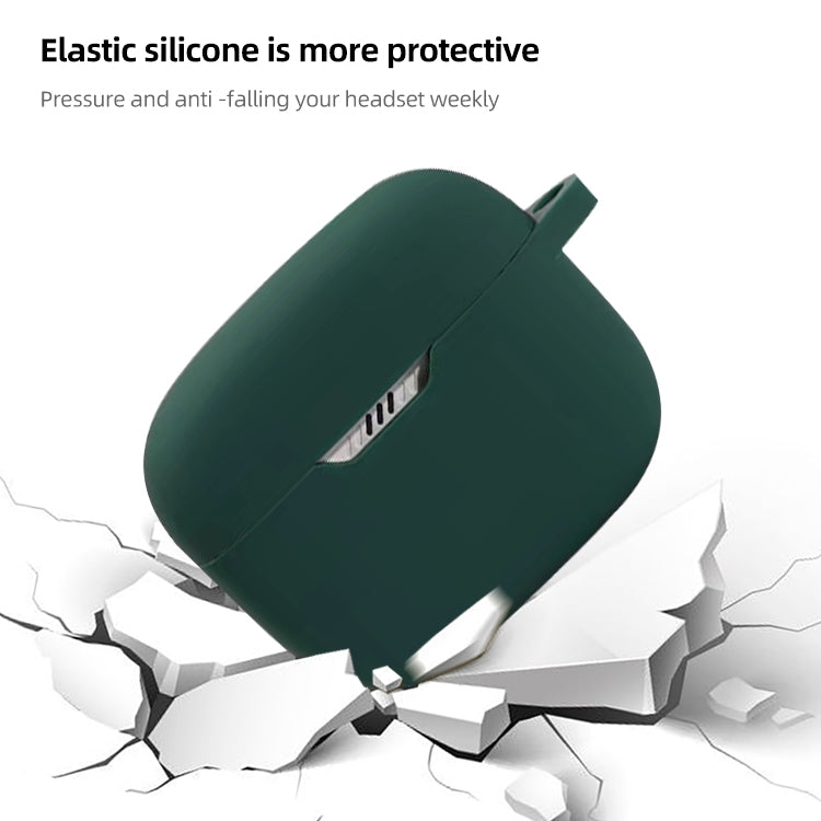 For JBL T230NC TWS Wireless Earphone Silicone Protective Case(Dark Green) - JBL Earphone Case by PMC TechLife | Online Shopping South Africa | PMC TechLife