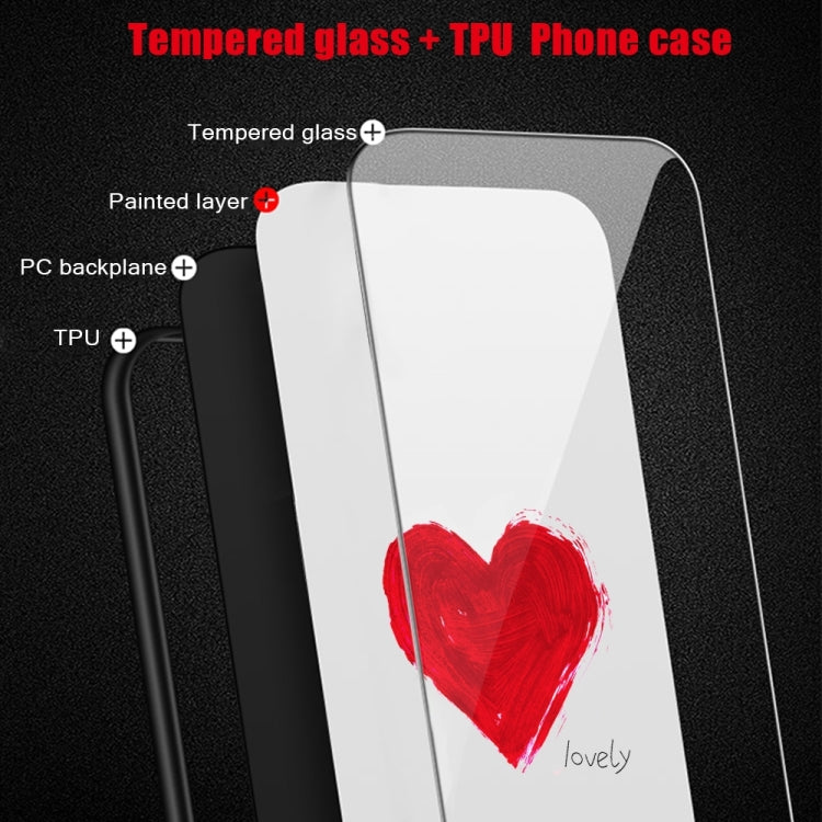 For Samsung Galaxy A34 5G Colorful Painted Glass Phone Case(Love) - free shipping - PMC TechLife - Order now!