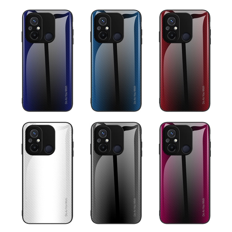 For Xiaomi Redmi 12C Texture Gradient Glass TPU Phone Case(Red) - free shipping - PMC TechLife - Order now!