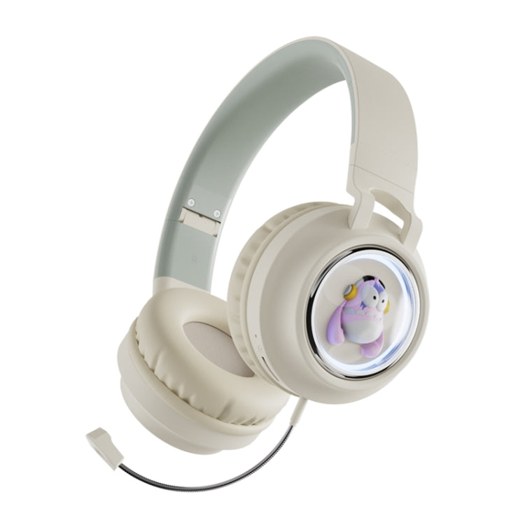 Q1 Headphones Monster Kids Over-Ear Bluetooth Earphones(Apricot) - Headset & Headphone by PMC TechLife | Online Shopping South Africa | PMC TechLife