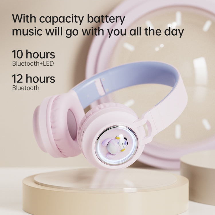 Q1 Headphones Monster Kids Over-Ear Bluetooth Earphones(Apricot) - Headset & Headphone by PMC TechLife | Online Shopping South Africa | PMC TechLife