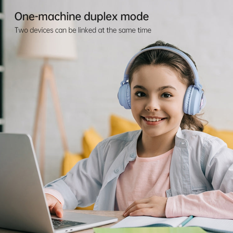Q1 Headphones Monster Kids Over-Ear Bluetooth Earphones(Apricot) - Headset & Headphone by PMC TechLife | Online Shopping South Africa | PMC TechLife