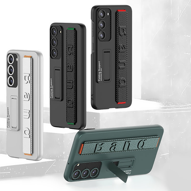 For Samsung Galaxy S23 5G GKK Ultra-thin Wristband Shockproof Phone Case with Holder(Green) - free shipping - PMC TechLife - Order now!