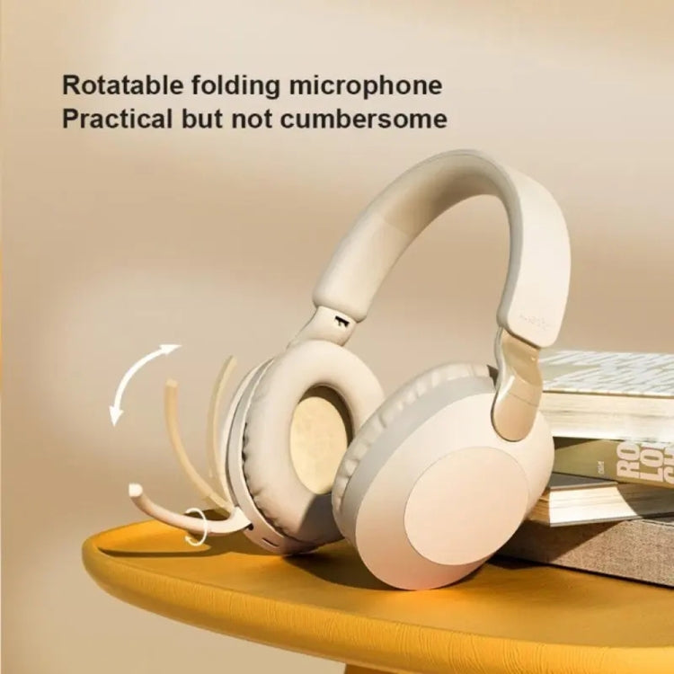 B2 Wireless Bluetooth 5.1 Foldable Noise Reduction Headset(White) - Headset & Headphone by PMC TechLife | Online Shopping South Africa | PMC TechLife