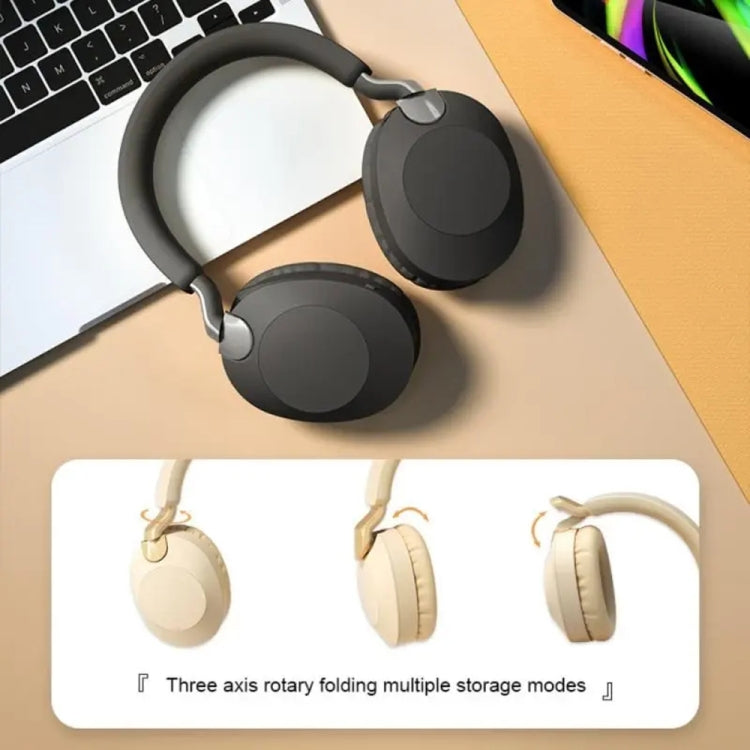 B2 Wireless Bluetooth 5.1 Foldable Noise Reduction Headset(Apricot) - Headset & Headphone by PMC TechLife | Online Shopping South Africa | PMC TechLife