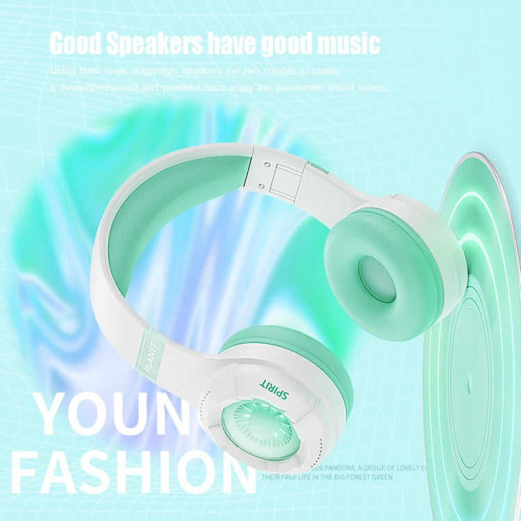 KE25 RGB Light Wireless Stereo Music Bluetooth Headset(Pink) - Headset & Headphone by PMC TechLife | Online Shopping South Africa | PMC TechLife