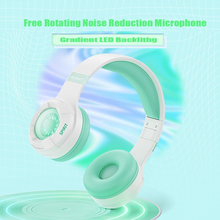 KE25 RGB Light Wireless Stereo Music Bluetooth Headset(Pink) - Headset & Headphone by PMC TechLife | Online Shopping South Africa | PMC TechLife