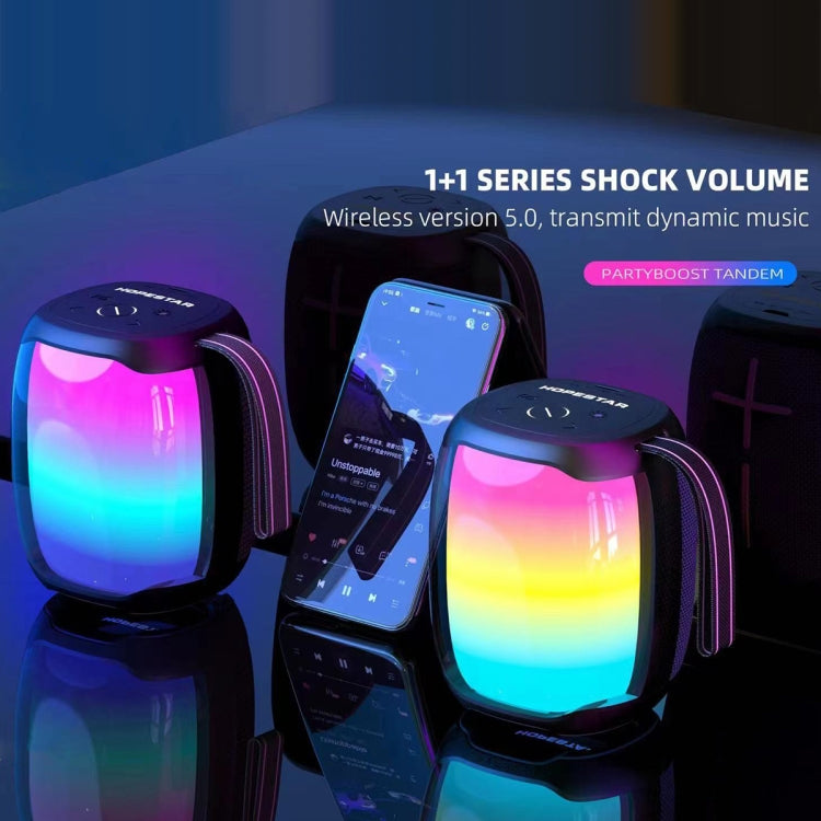 HOPESTAR P50 mini TWS Outdoor RGB Light IPX6 Waterproof Bluetooth Speaker(Blue) - Waterproof Speaker by HOPESTAR | Online Shopping South Africa | PMC TechLife | Buy Now Pay Later Mobicred