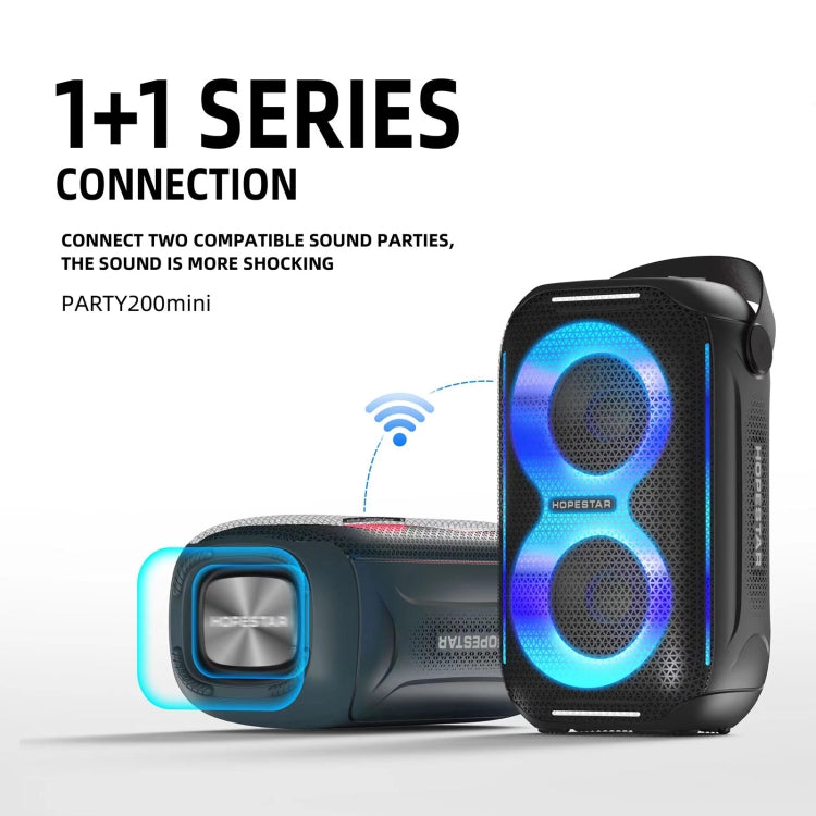 HOPESTAR Party200 mini Portable Tone Pulse RGB Light Bluetooth Speaker(Black) - free shipping - PMC TechLife - Order now!