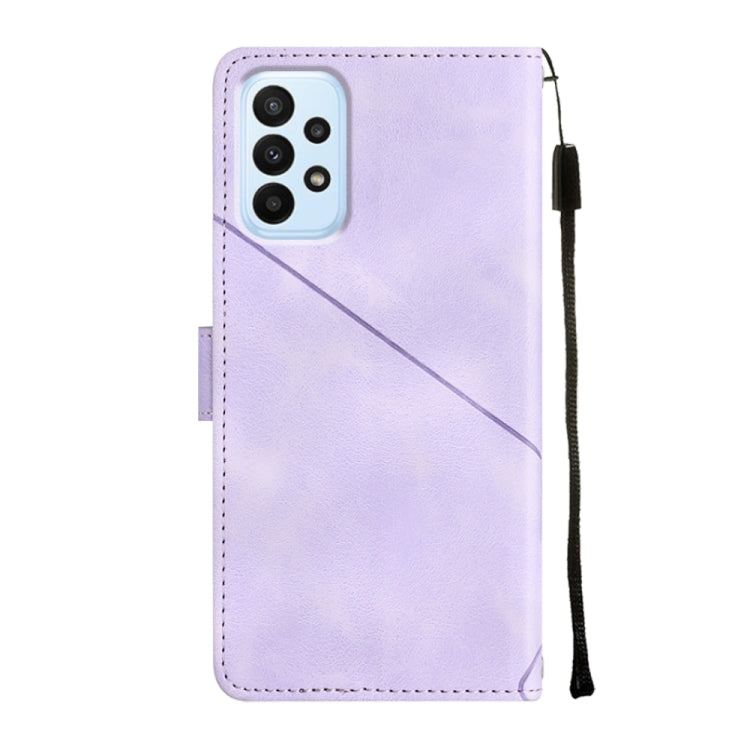 For Samsung Galaxy A13 Lite / A13 4G Skin-feel Embossed Leather Phone Case(Light Purple) - free shipping - PMC TechLife - Order now!