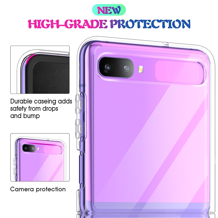 For Galaxy Z Flip Shockproof Scratchproof TPU + Acrylic Protective Case(Transparent) - free shipping - PMC TechLife - Order now!