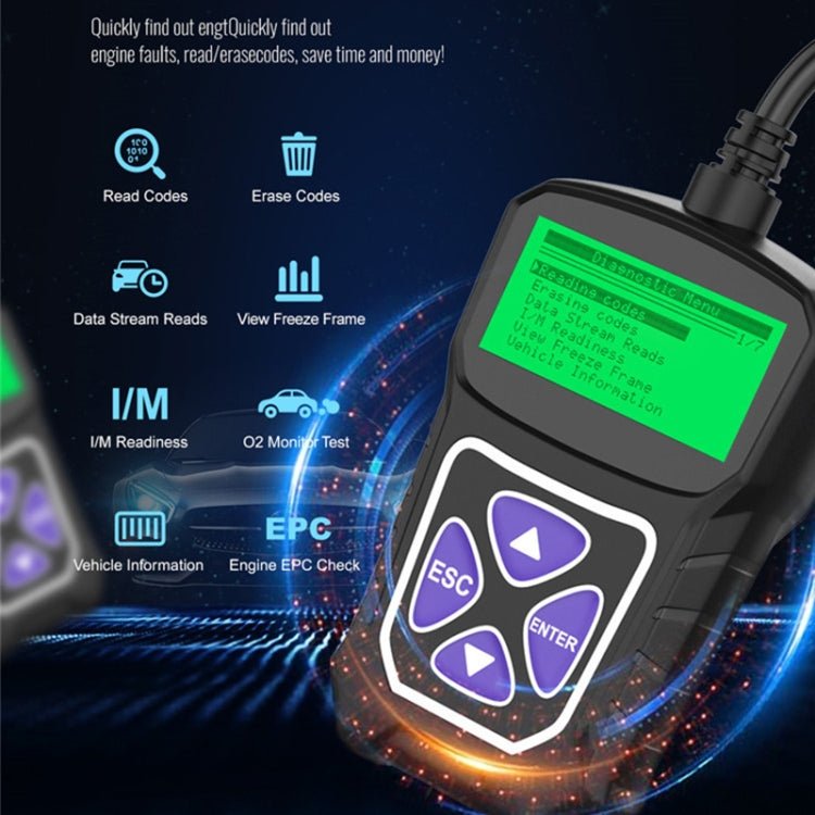 Obdprog MT100 OBD2 Scanner Car Engine Tester Car Diagnostic Tool - free shipping - PMC TechLife - Order now!