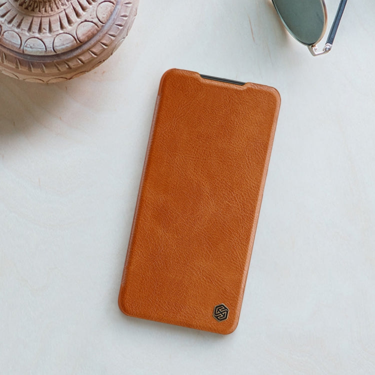 For Samsung Galaxy A14 5G NILLKIN QIN Series Crazy Horse Texture Leather Case(Brown) - Galaxy Phone Cases by NILLKIN | Online Shopping South Africa | PMC TechLife | Buy Now Pay Later Mobicred