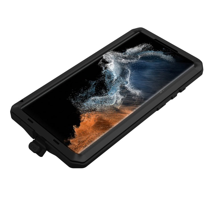 For Samsung Galaxy S23 Ultra 5G RedPepper 360 Full Body Rugged Metal Life Waterproof Phone Case(Black) - free shipping - PMC TechLife - Order now!