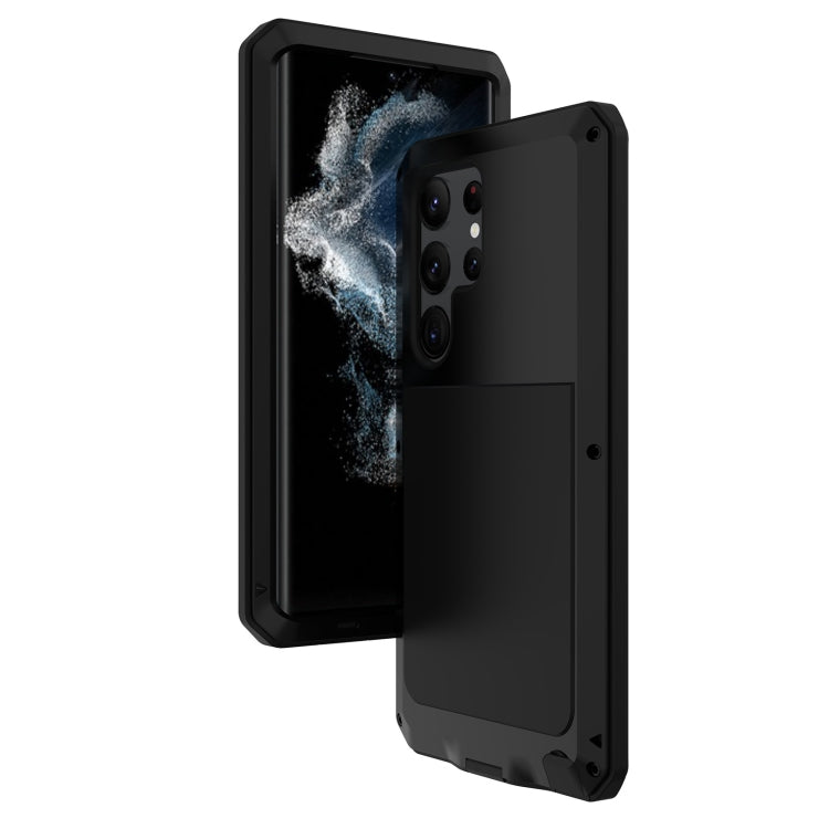 For Samsung Galaxy S23 Ultra 5G RedPepper 360 Full Body Rugged Metal Life Waterproof Phone Case(Black) - free shipping - PMC TechLife - Order now!