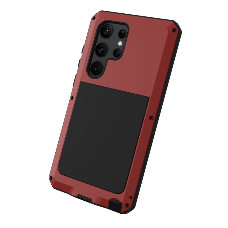 For Samsung Galaxy S23 Ultra 5G RedPepper 360 Full Body Rugged Metal Life Waterproof Phone Case(Red) - free shipping - PMC TechLife - Order now!