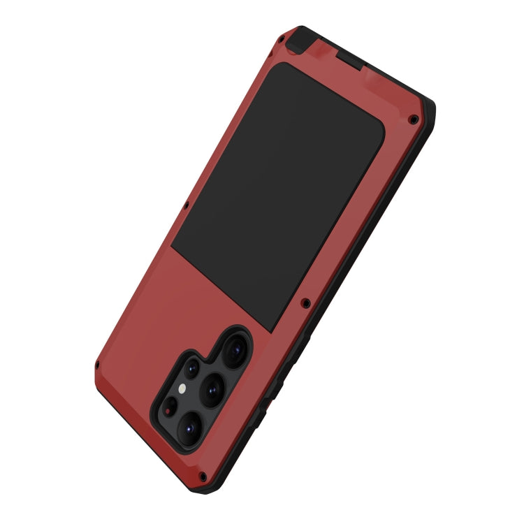 For Samsung Galaxy S23 Ultra 5G RedPepper 360 Full Body Rugged Metal Life Waterproof Phone Case(Red) - free shipping - PMC TechLife - Order now!