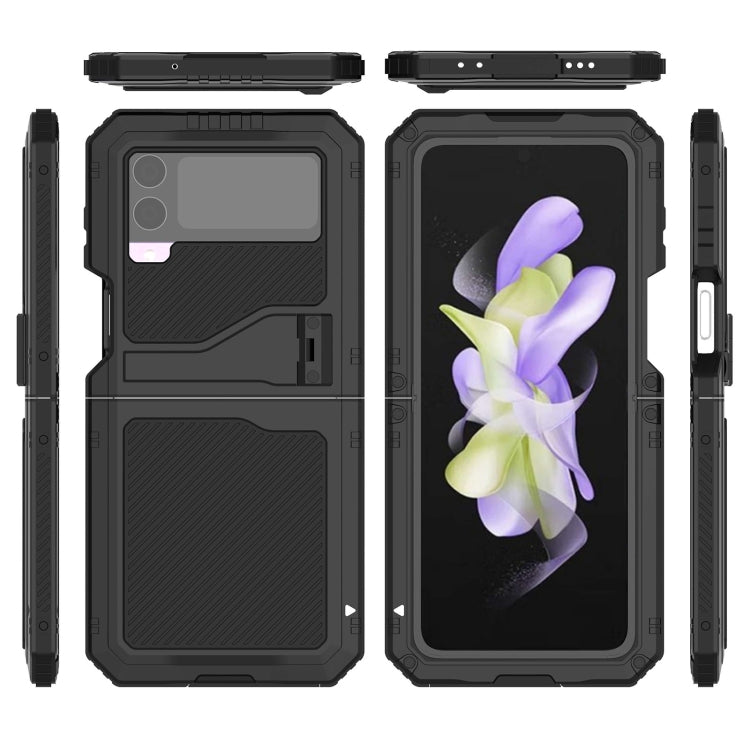 For Samsung Galaxy Z Flip4 RedPepper 360 Full Body Rugged Metal Life Waterproof Phone Case (Black) - free shipping - PMC TechLife - Order now!