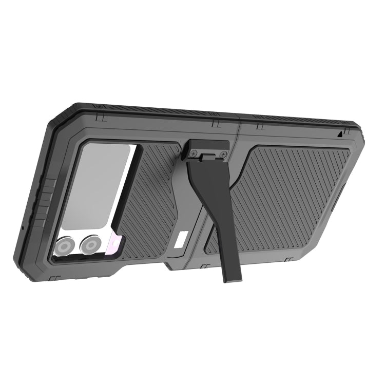For Samsung Galaxy Z Flip4 RedPepper 360 Full Body Rugged Metal Life Waterproof Phone Case (Black) - free shipping - PMC TechLife - Order now!