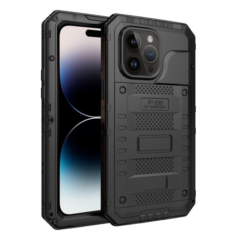 For iPhone 14 Pro Max RedPepper Wolf 360 Full Body Rugged Life Waterproof Phone Case(Black) - iPhone 14 Pro Max Cases by RedPepper | Online Shopping South Africa | PMC TechLife | Buy Now Pay Later Mobicred